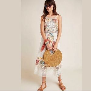 Anthropologie Farm Rio Lilith Halter Dress